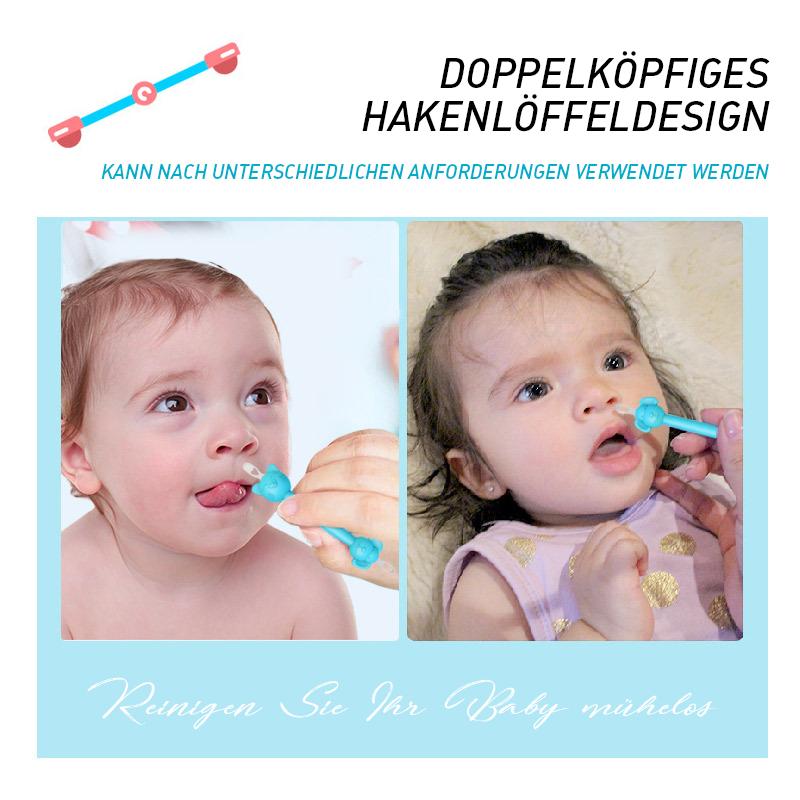 Tragbares Ohren- und Nasenreinigungsset mit Doppelkopf für Babys