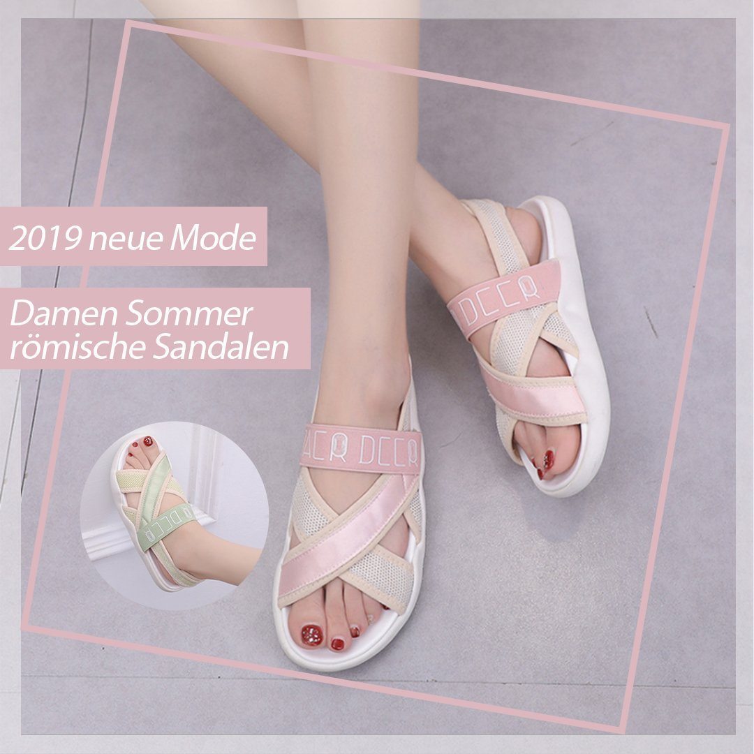 Neue Modische Damen Sommer römische Sandalen