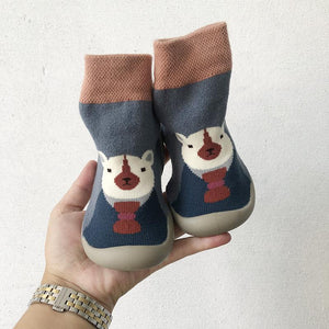 Cartoon-Print Baby Kleinkind Schuhe Socken