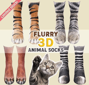 Flurry 3D Tierpfote Socken - [EINE GRÖSSE PASST ALLEN]