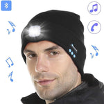 Multifunktionale Musik Wollmütze Hut mit Leuchte und Bluetooth