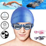 Anti-Nebel-Schwimmbrille( Schutzbrille, Kappe,  Ohrstöpsel, Nasenklammer)