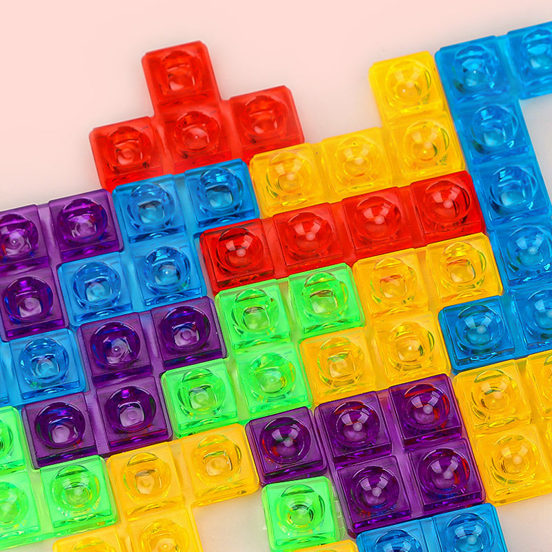 Transparentes 3D-Puzzle-Spielzeug, Puzzle, Intelligenz, bunte russische Blöcke, Spiel für 3 4 5 6 7 8 9 10-jährige Jungen Mädchen Kinder