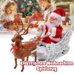 Reiten Hirsch Weihnachtsmann Musikwagen