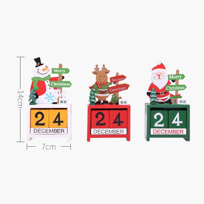 Weihnachtsmann Holzkalender/ Schmuck
