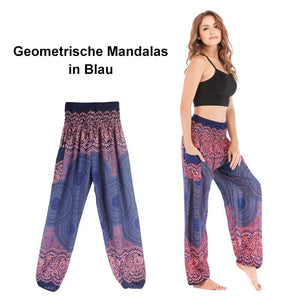 Geometrische Mandalas Damen Haremshose