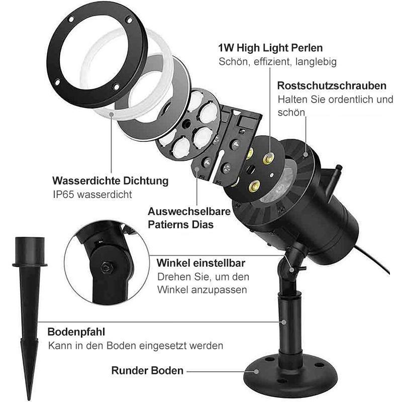 (🎅Vorzeitiger Weihnachtsverkauf - Sparen Sie 50% RABATT🎅) Weihnachtshauptdekoration-Projektor-Lichter