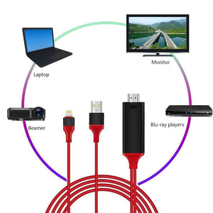HDMI Kabel, 1080P, Transmit Audio und Video Heimkino für iOS und Android