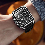 OLEVS Luminous Luxury Square Business Automatic Mechanical Watch