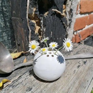 Perforierte handgemachte Vase Blume Stein Tischdekoration