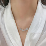 Halskette mit vierblättrigem Kleeblatt für Damen