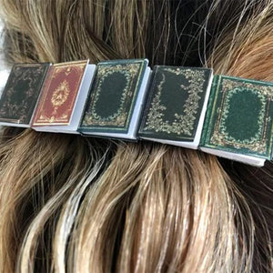 📗📕📔📙Miniatur-Buch-Haarspange