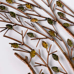 Kolibri & Zweig Metall Wanddekoration