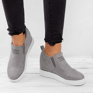 Damen versteckter Absatz Sneakers Loafers