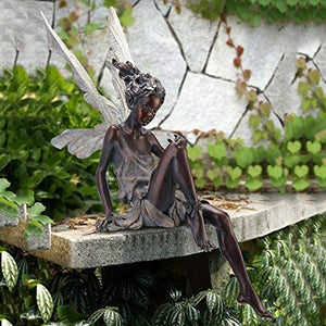 Sitzende Feen Garten Statue
