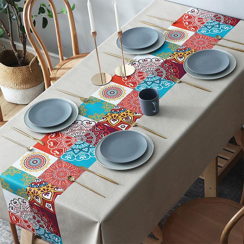 Wasserdichte und Ölbeständige Dekorative Tischdecke