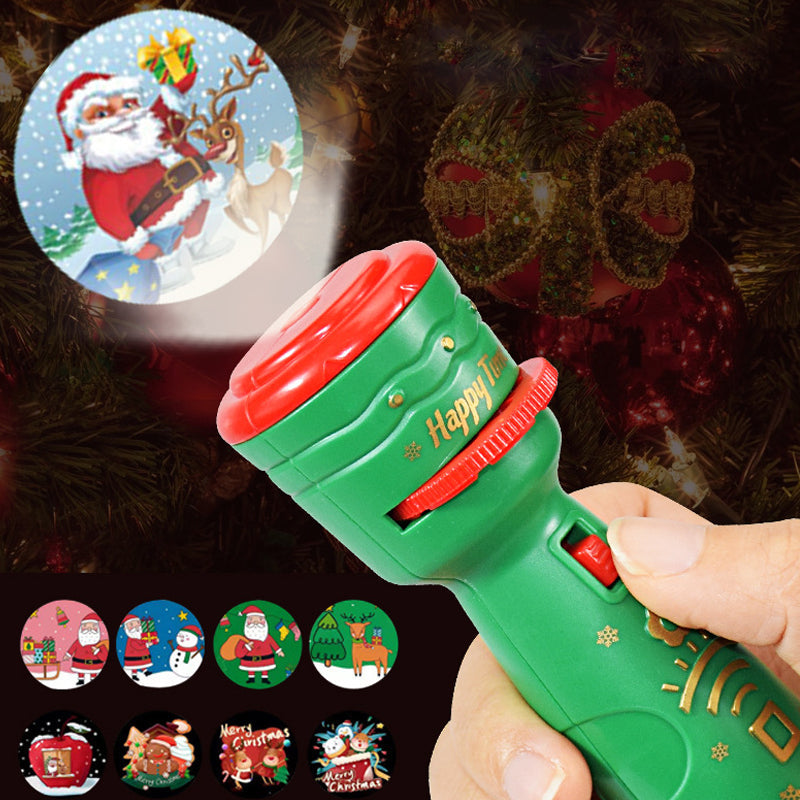 🎅Vorweihnachtsangebot🎅 Weihnachten Leuchtende Taschenlampe-Projektorlampe