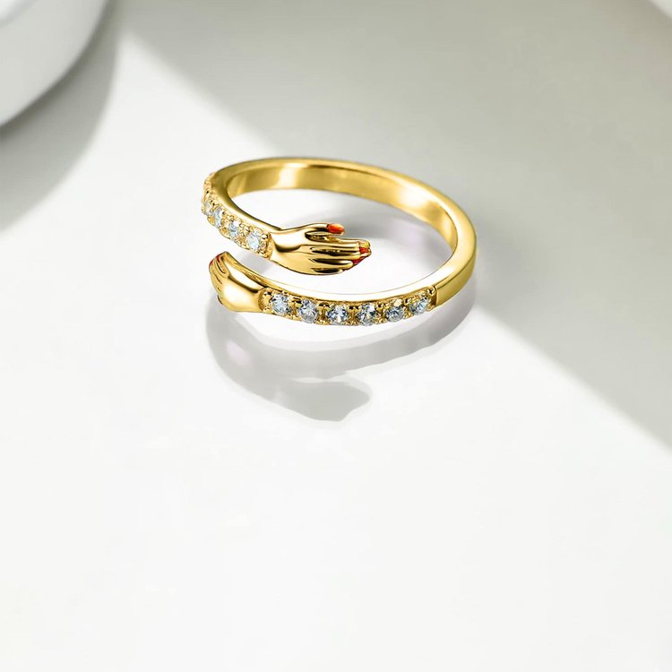 Diamant Umarmung Ring